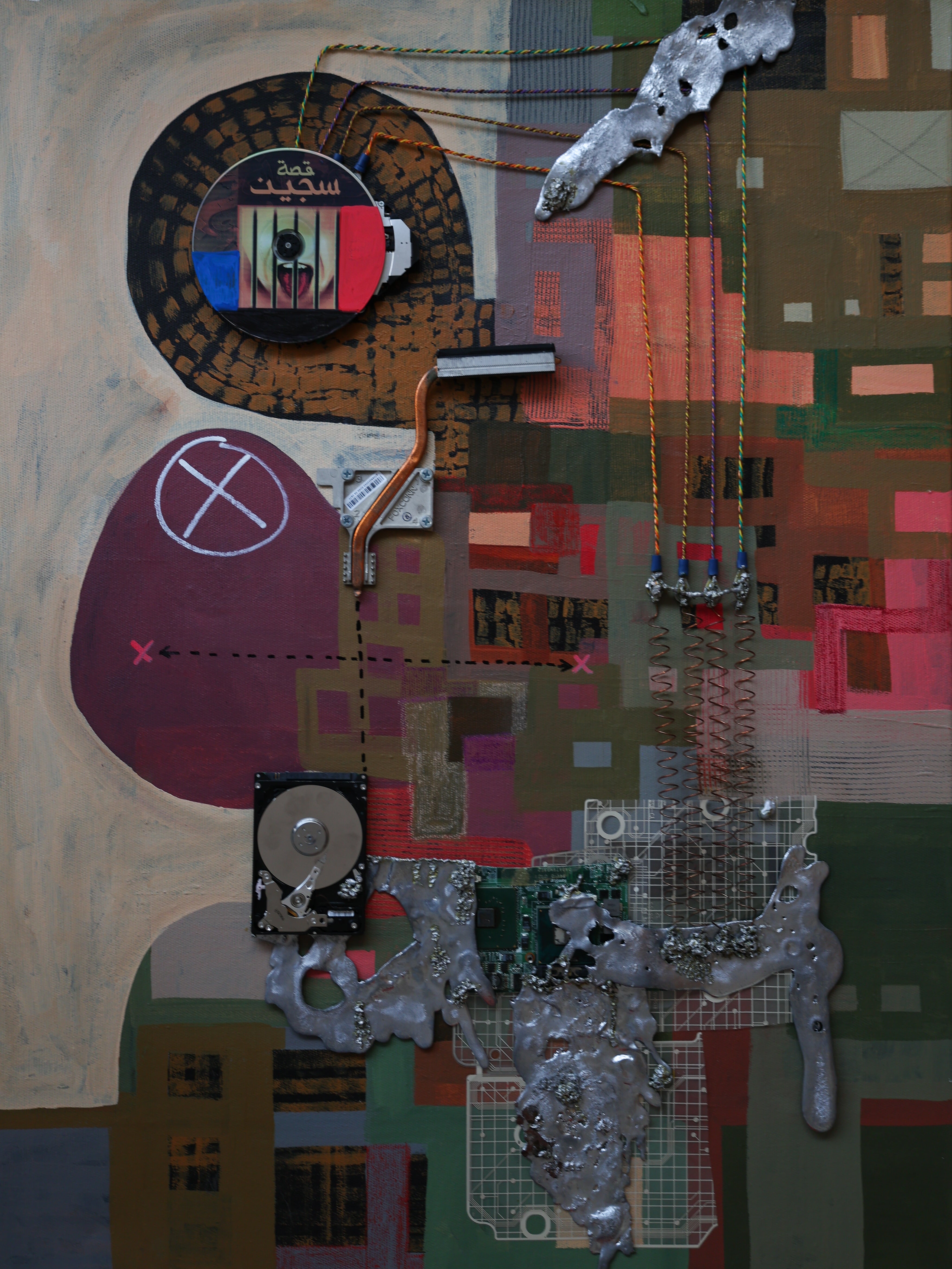 Melted Systems – Original Mixed Media Artwork